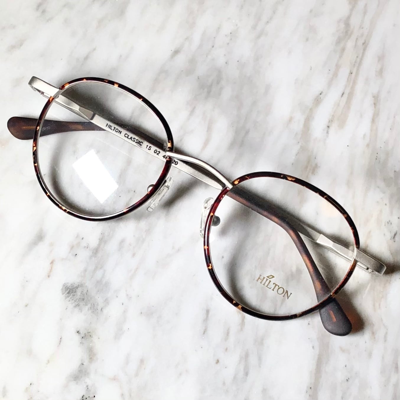 vintage HILTON round glasses 