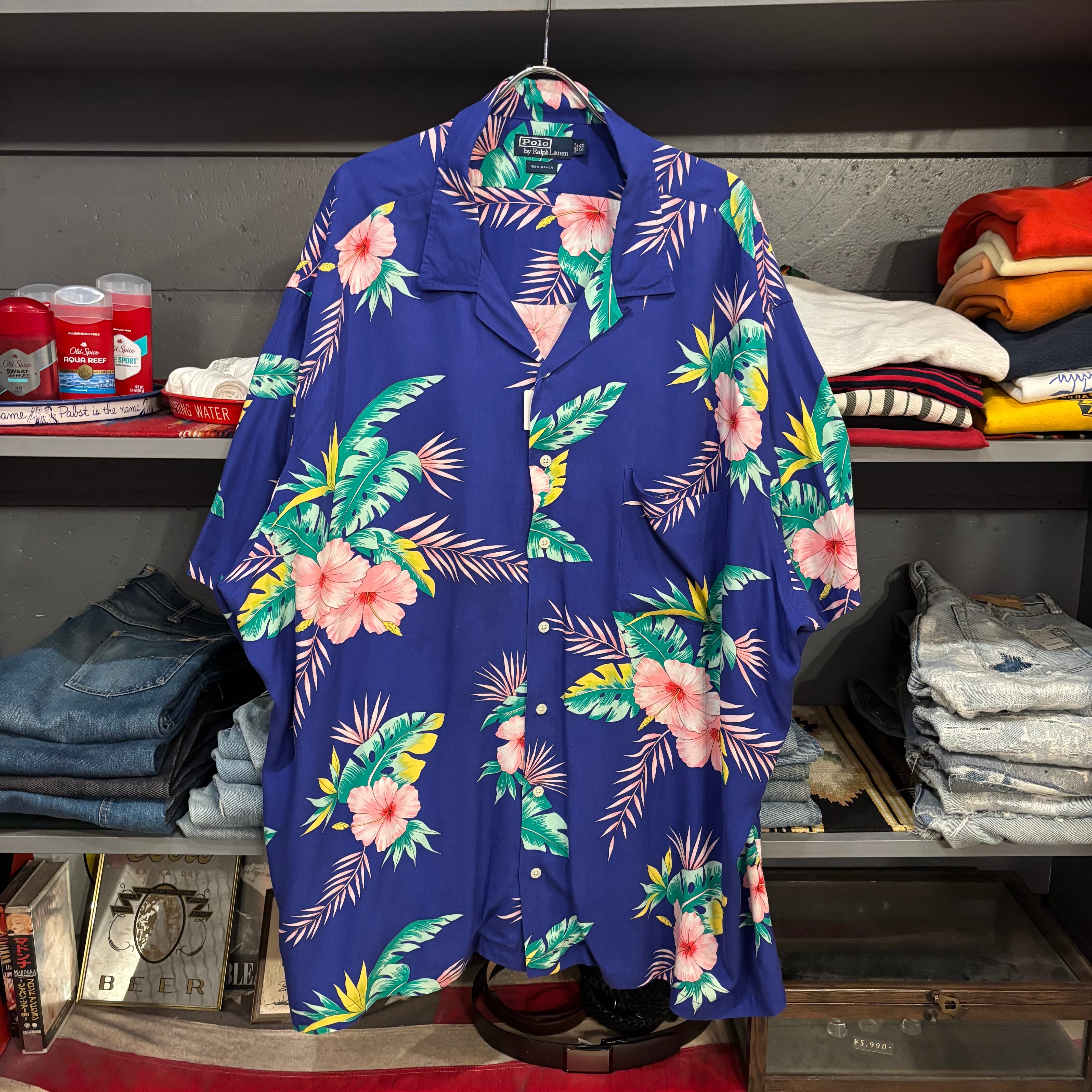 USAヴィンテージ 60s〜70s HALE ALOHA 花柄アロハシャツ 古着