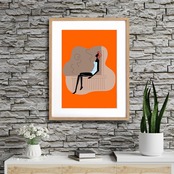 Calm in the Steam 女性がととのうサウナアート 癒しの空間作りに 北欧テイスト インテリアポスター A4ポスター