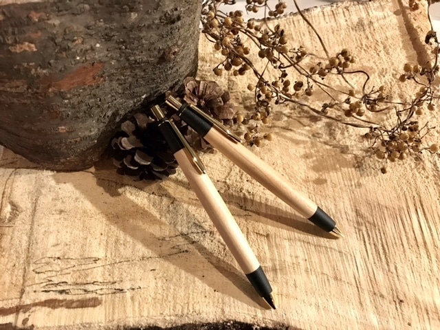 「匠」筆記具シリーズ　木軸シャープペン・ボールペン　メープル　＊3月入荷