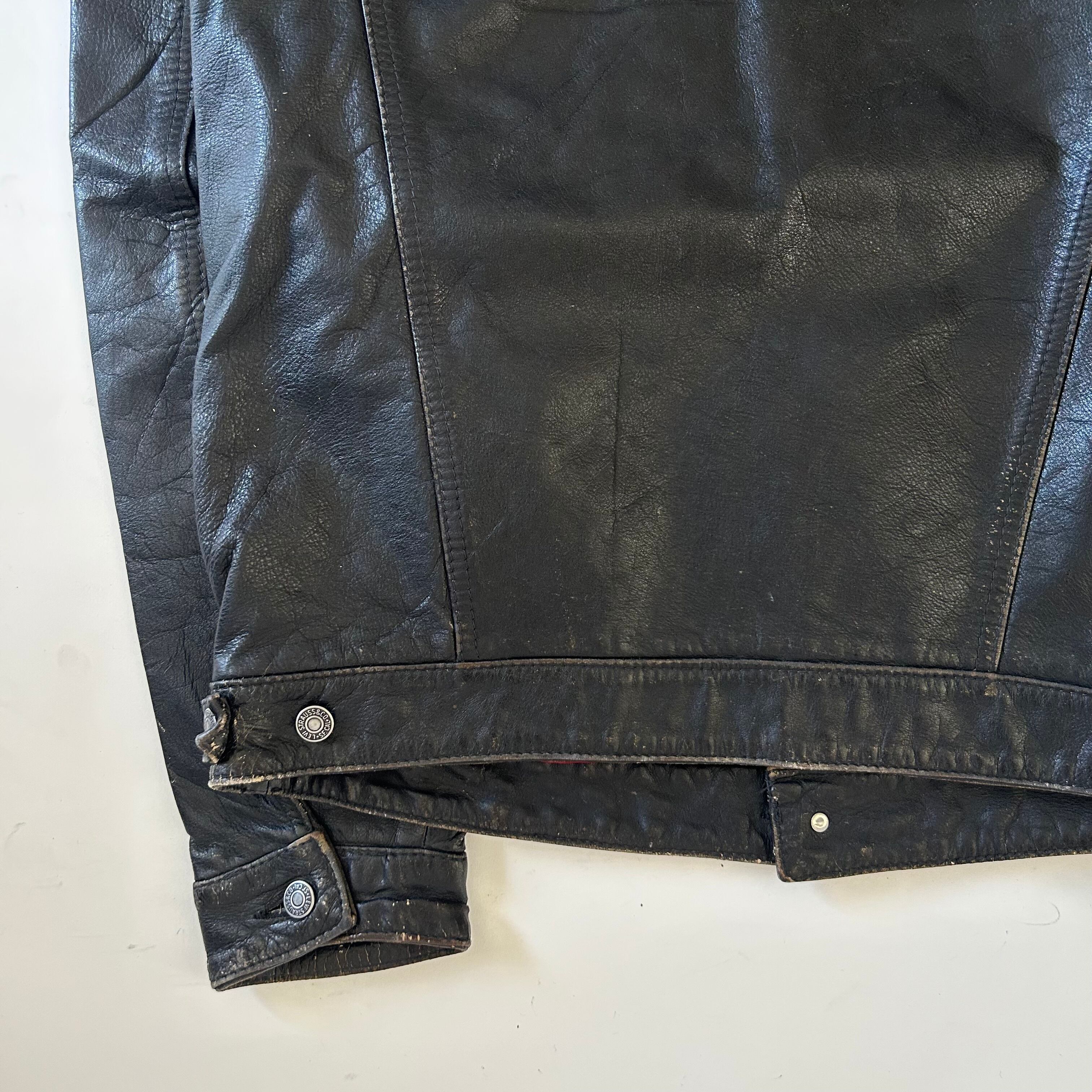 フクスキ~90s Levi's / leather jacket 90s LEVI'S レザートラッカージャケット | 古着屋PENNY