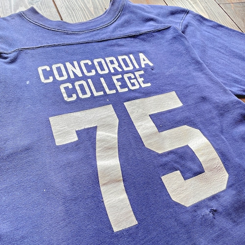 70s Champion Football T-Shirt 〝CONCORDIA COLLEGE〟 Size　MEDIUM