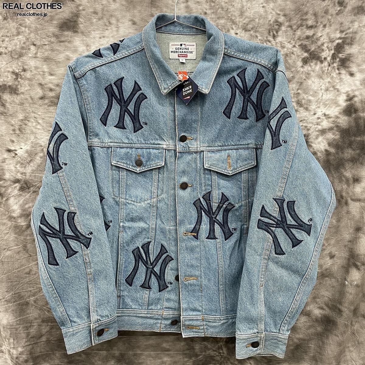 新品未使用　supreme yankees denim jacket xl