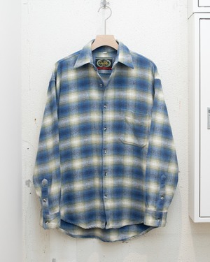 ombre check flannel shirt / From EUROPE