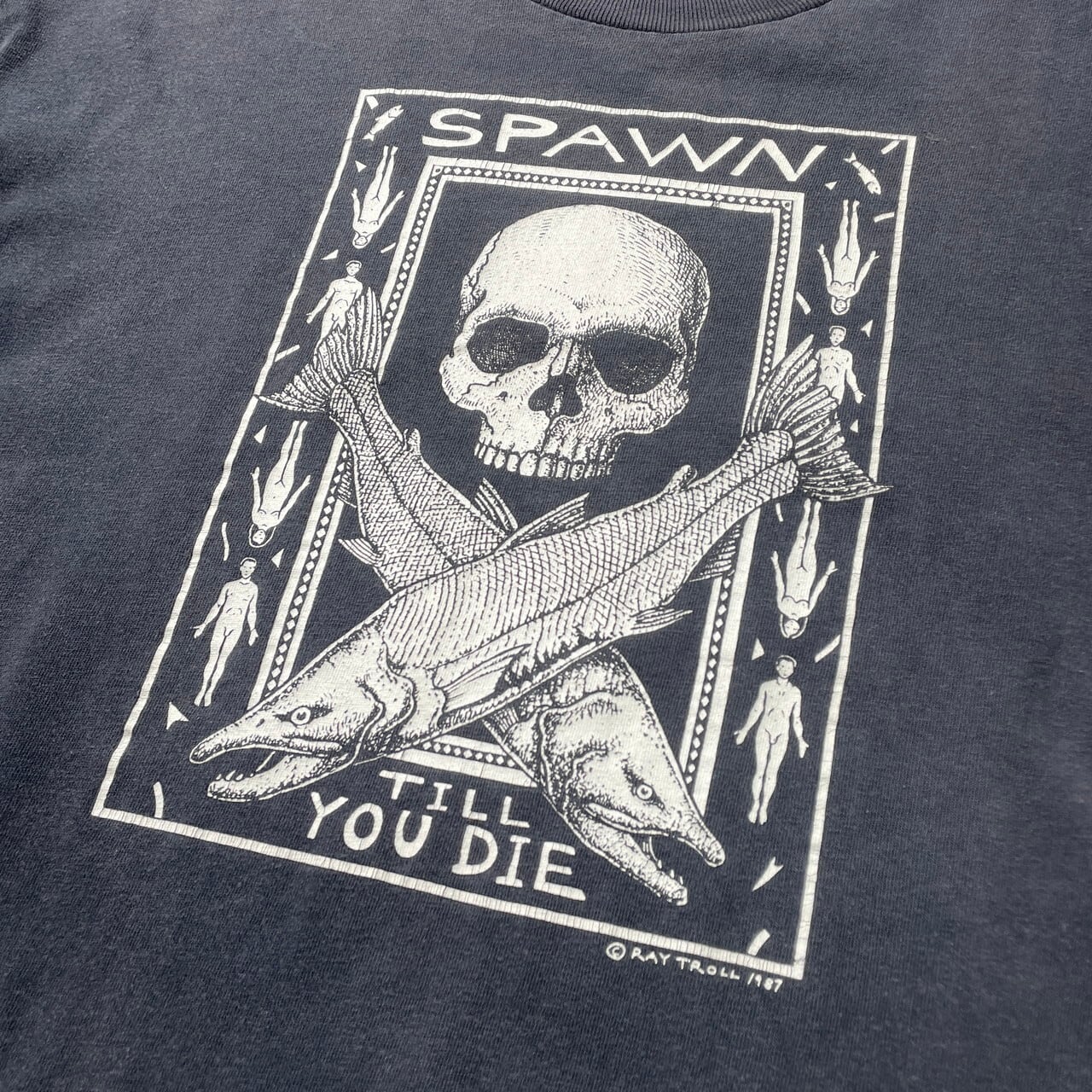 80年代 USA製 Ray Troll アート プリント Tシャツ メンズXL 古着 80s