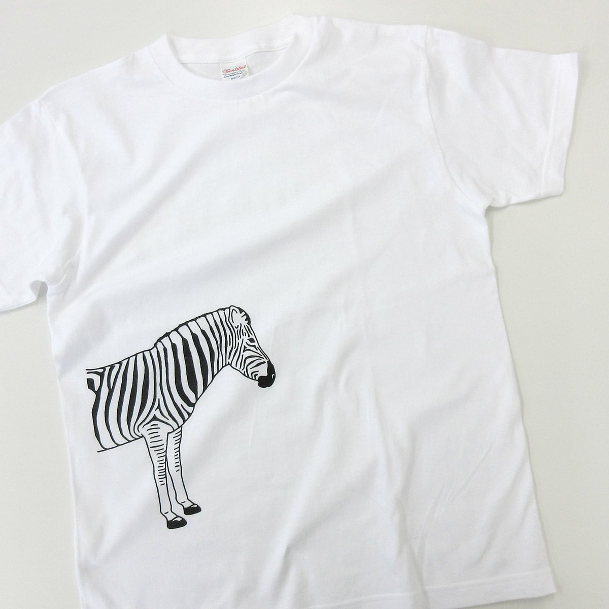 手描き シマウマ Tシャツ am01 動物 アニマル 女性 男性 哺乳類