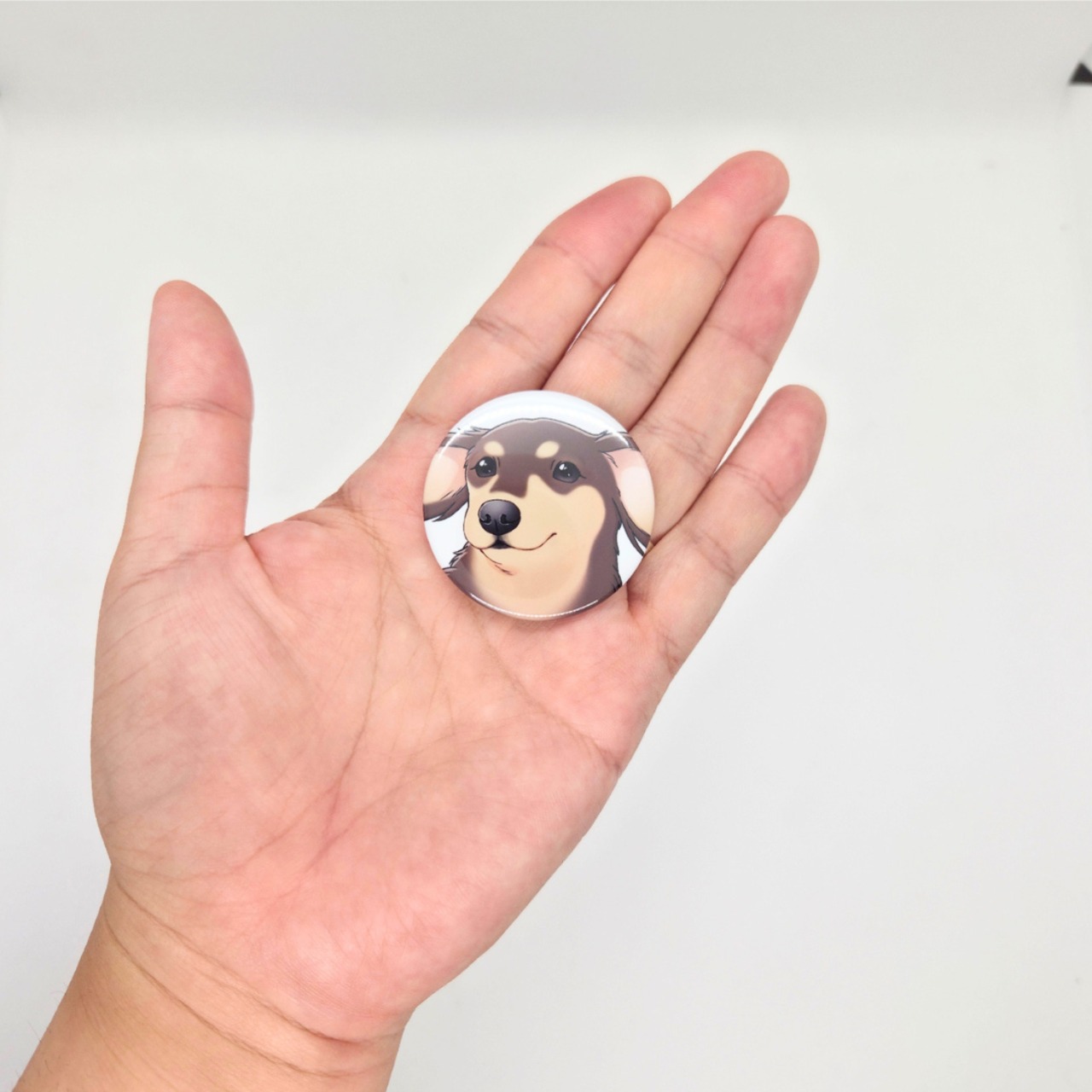 【ダックスフンド】顔缶バッジ｜全6色｜44mm｜手描きイラスト｜送料無料 画像8