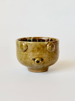 ぐい呑み　茶くま