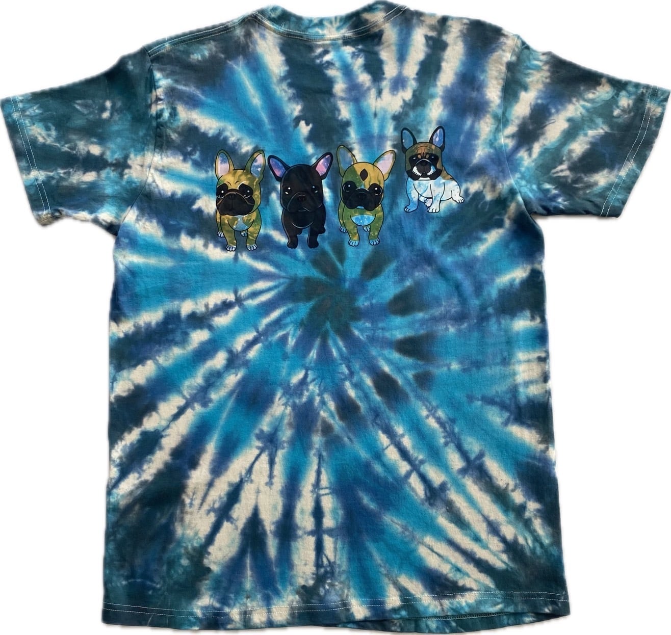 オリジナルTシャツ タイダイ染 オーシャン 沖縄の海のような青
