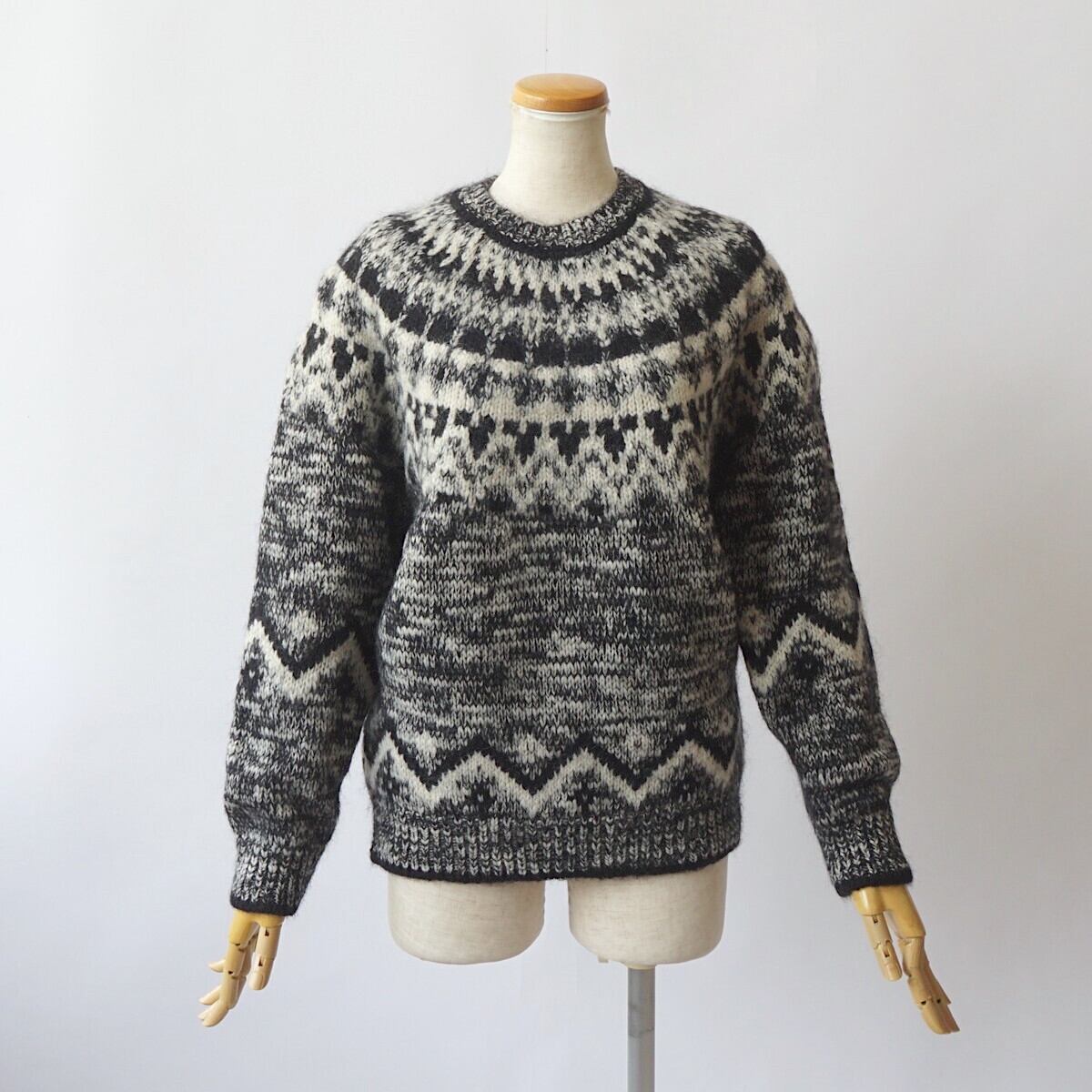 BATONER/バトナー・MOHAIR NORDIC CREW NECK | a flat shop