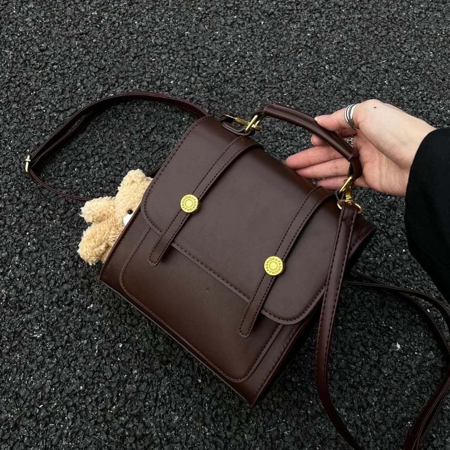 くまさんとお出かけ|クラシックな3WAYサッチェルバッグ 英国風ゴスロリスタイル