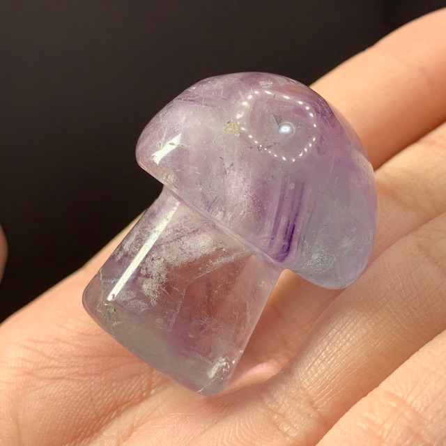 22.透明度有り✩キノコフローライト置物