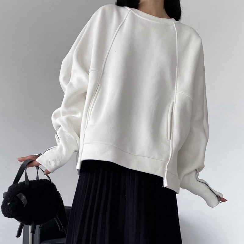 sleeve sweatshirt pullover W00070