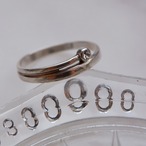 一粒クリスタル シルバーリング (fur-7)