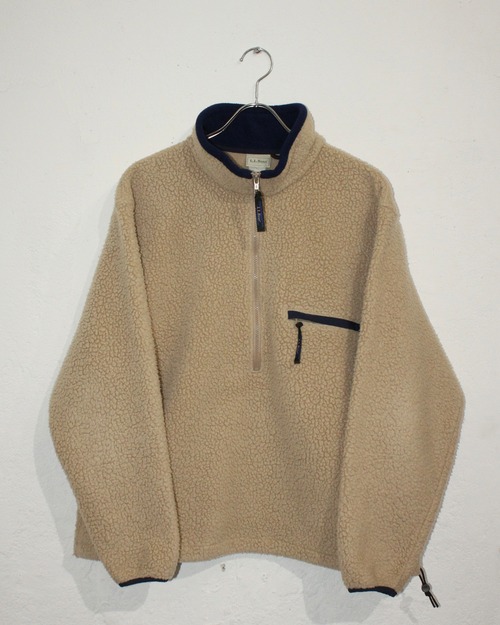 80s L.L.Bean Half-zip Pullover Flecce Jacket