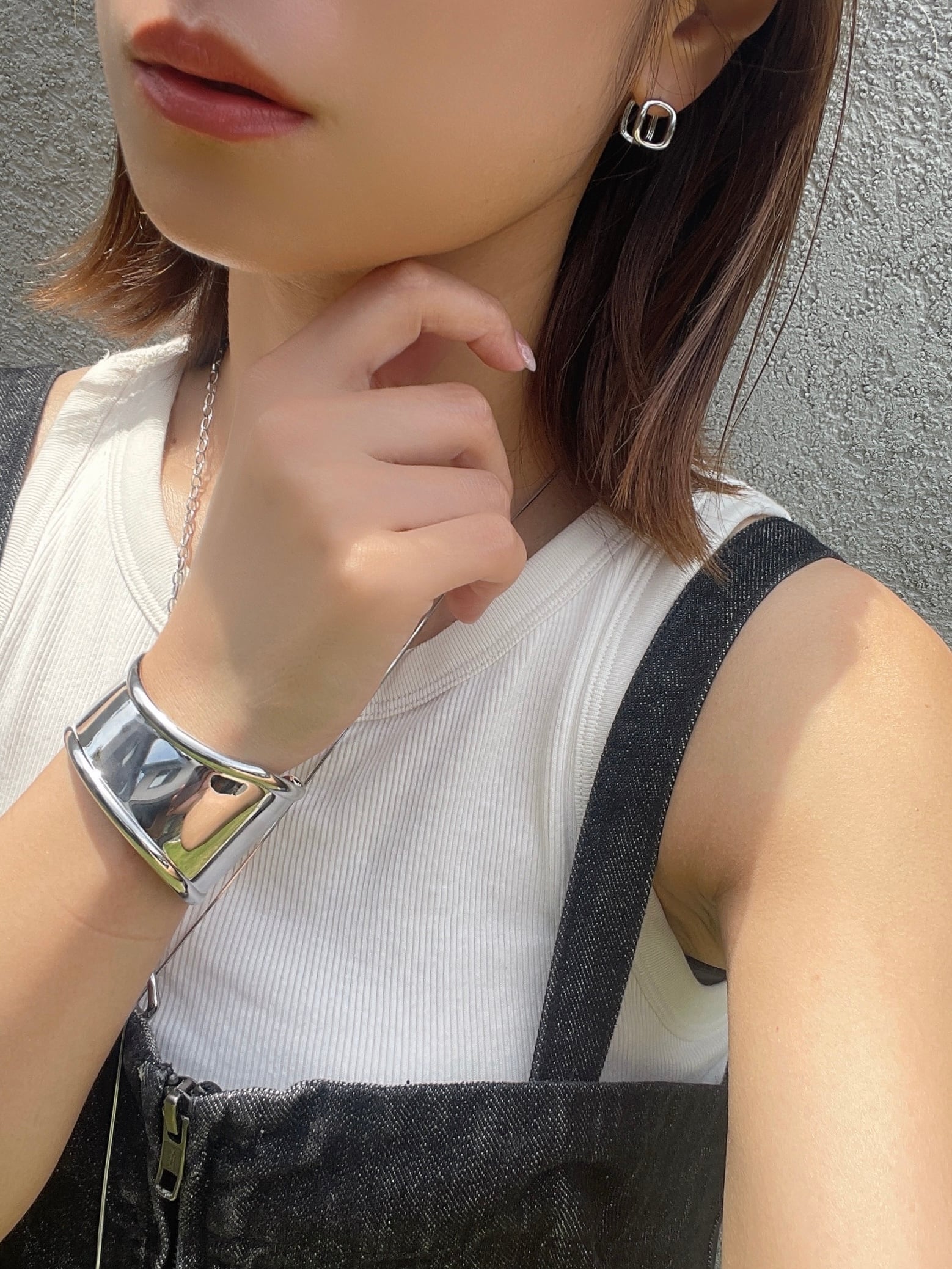 ダブリングスクエアピアス | joie