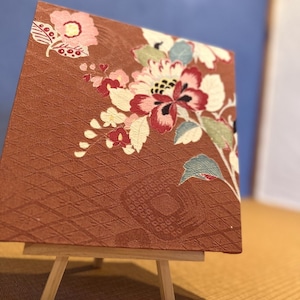 ここにいいます｜和風インテリア　 size 21cm×21㎝D３㎝