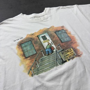90s The Far Side "PULL" TEE XL 古着