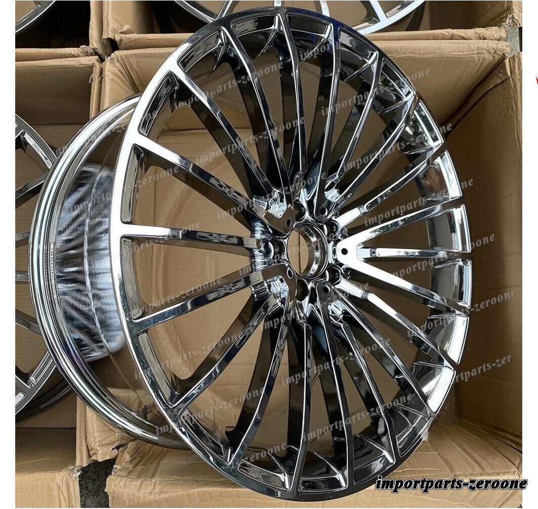 21インチ マルチスポーク クロームスタイル ホイール メルセデスベンツ