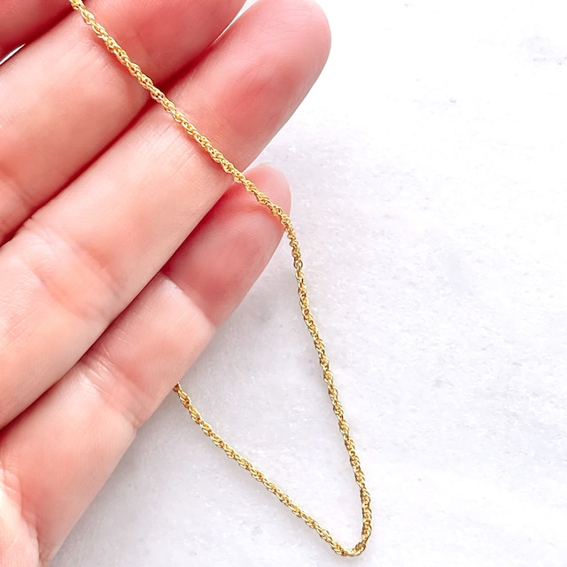 【特別価格】ネックレスチェーン　シルバー925製（18金コーティング）