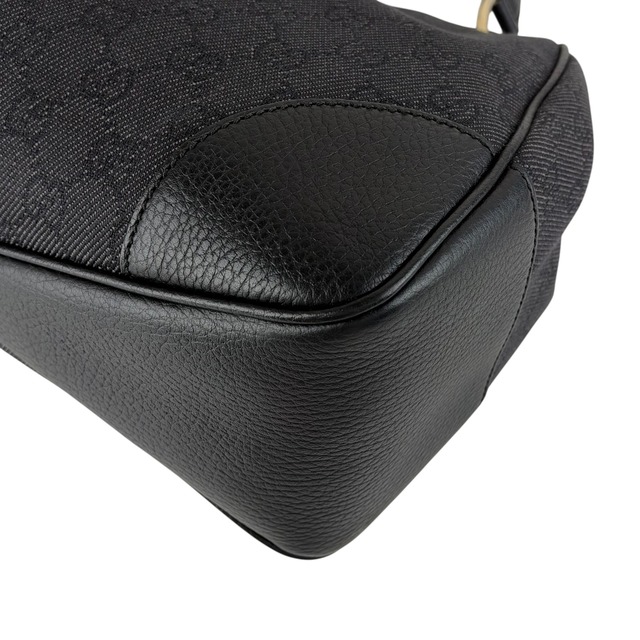 GUCCI グッチ GG ショルダーバッグ ブラック キャンバス レザー ワンショルダー vintage ヴィンテージ オールド 2wjvts