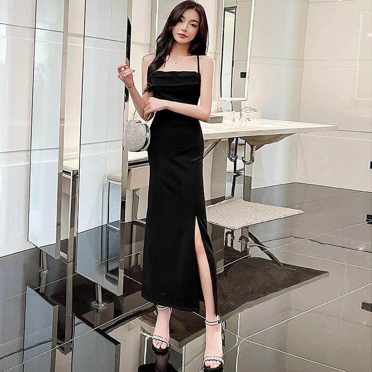 ロングドレス セクシー 新作 高見え 背露出 YT2-YM9123