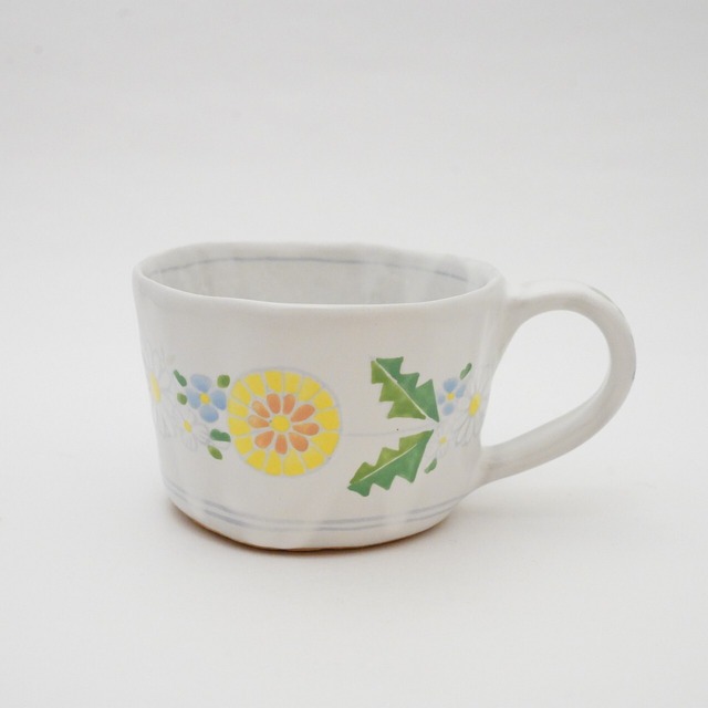 【木村扶由子】たんぽぽのマグカップ9-B