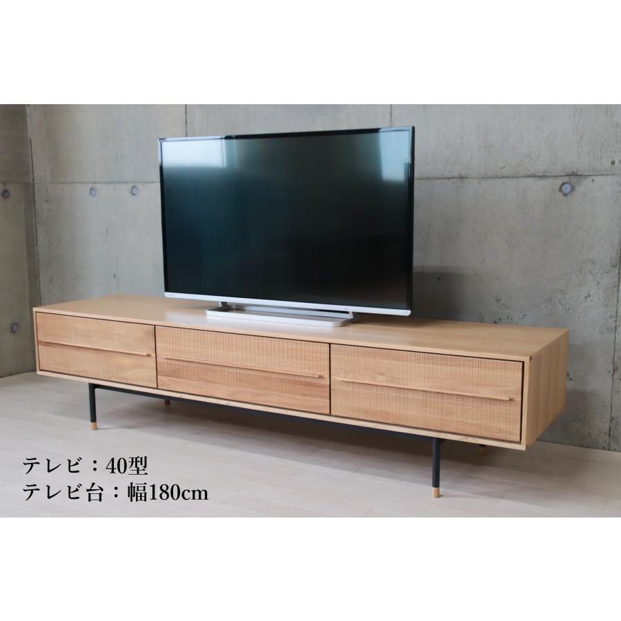 テレビボード 210 オーク テレビ台 無垢材 ローボード 天然木 木製