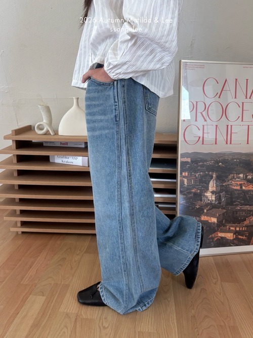 matilda & lee［取寄］zelge denim pants 26autumn 절개데님바지