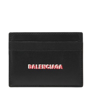 バレンシアガ CASH カードホルダー カードケース 594309 ブラック レザー レディース BALENCIAGA 【中古】