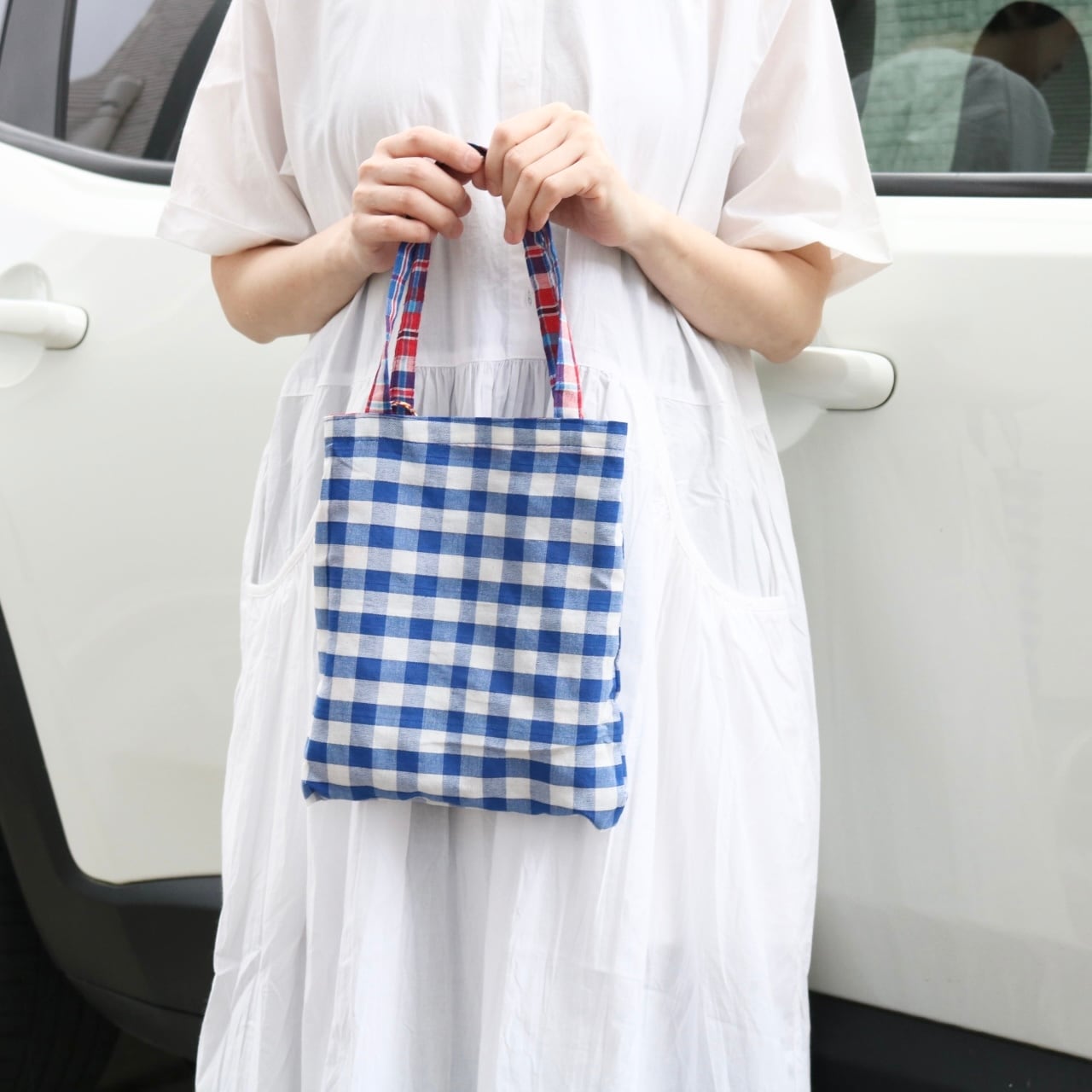 yao PHA KHAO MA 手織り布 リバーシブル ミニバッグ | Zakka so-la