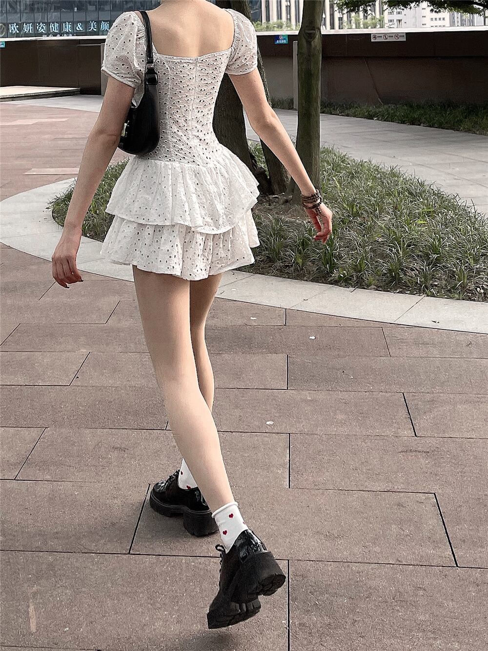 ジョゼムーン MINI DRESS ワンピ ショートパンツ付き JOSE MOON（ジョゼムーン）の「CLASSIC TWEED MINI DRESS/クラシック