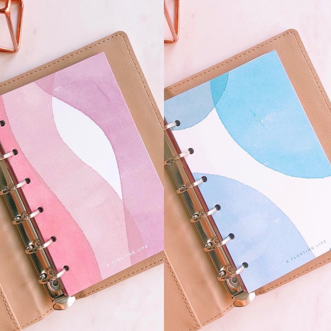 ニュアンス手帳インデックス / ミニ6（2色 / 20枚入） | A FLOATING