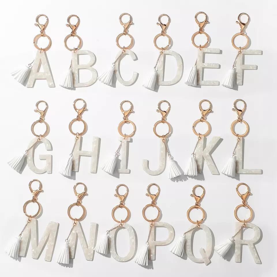 送料無料 予約商品 イニシャル キーホルダー プチプラ 可愛い シンプル おしゃれ Selectshop Aya