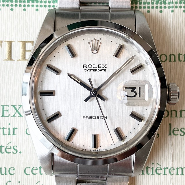 Rolex Oyster Date 6694 (34*****) Silver Hairline with paper