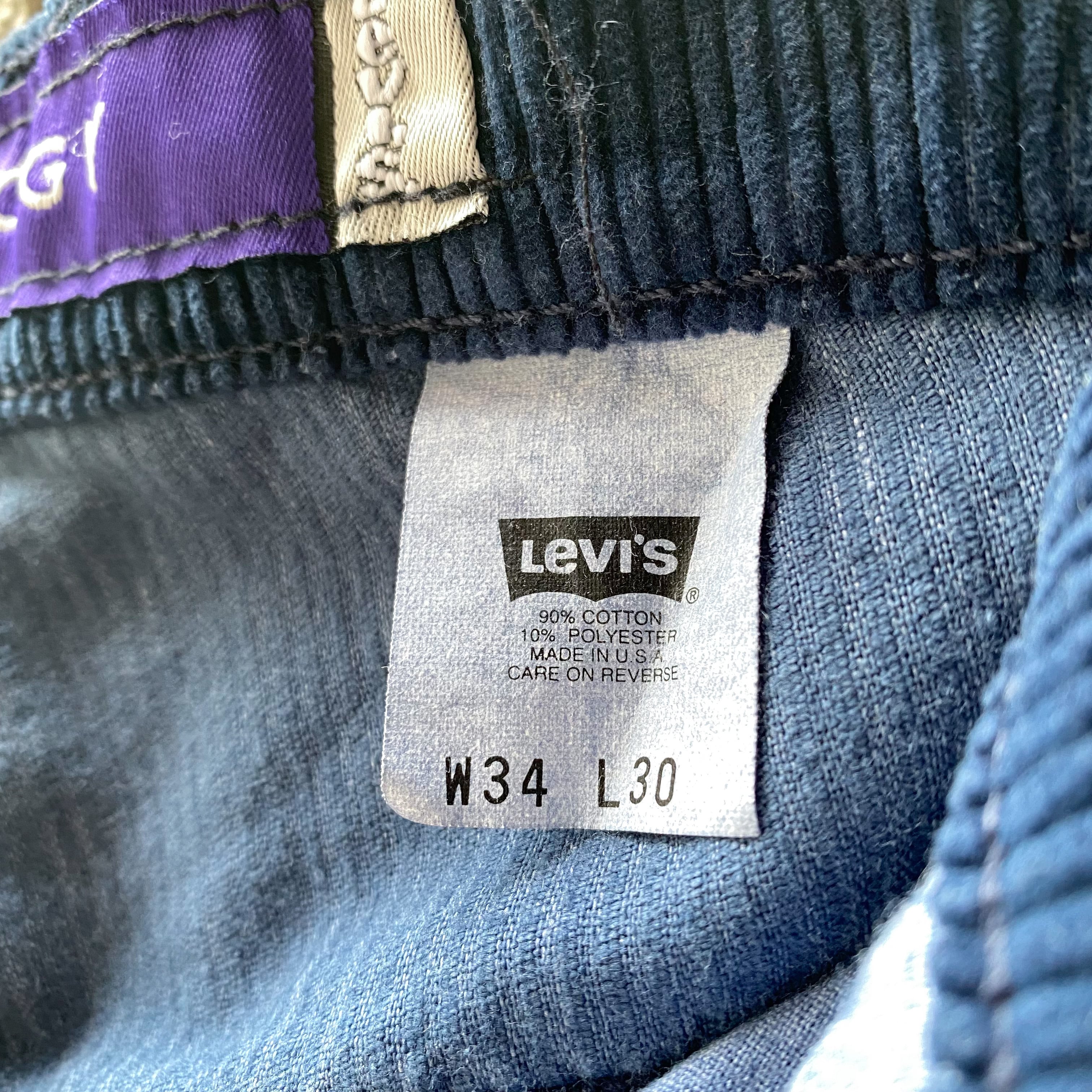 SILVER TAB バギー パンツ グレーコーデュロイ Levi's