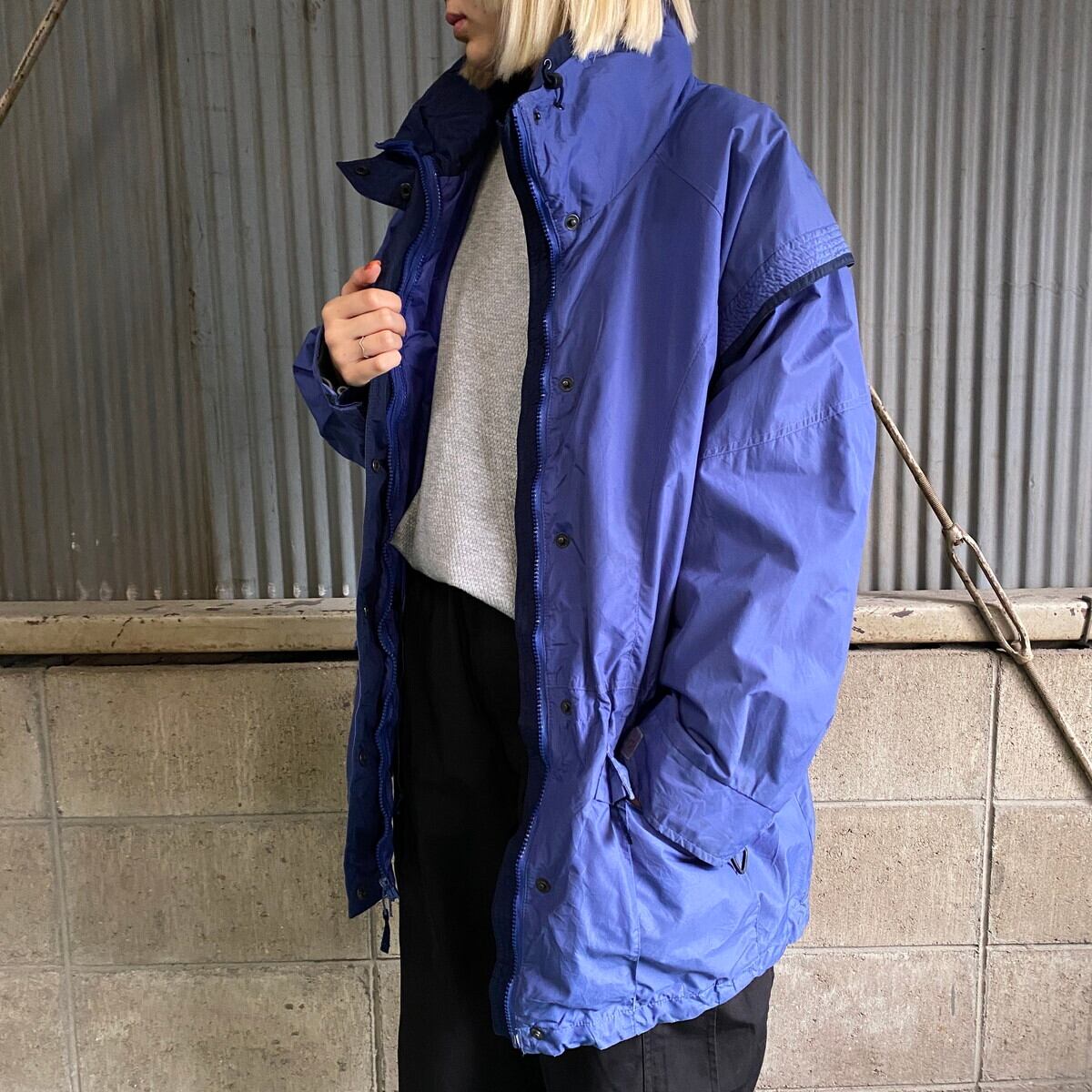 90s Columbia  Gizzmo 2トーン ナイロンジャケット