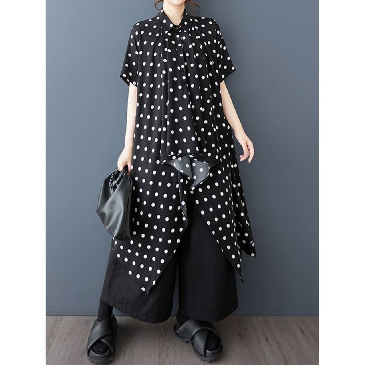 イレギュラーヘム チュニックシャツ  30102