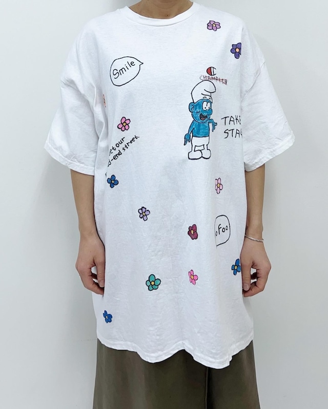 tamago drawing t-shirt "smarf"