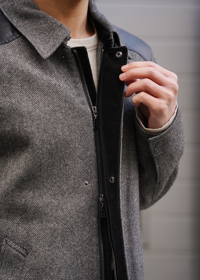 90’s COMME CA DU MODE MEN switching wool half coat