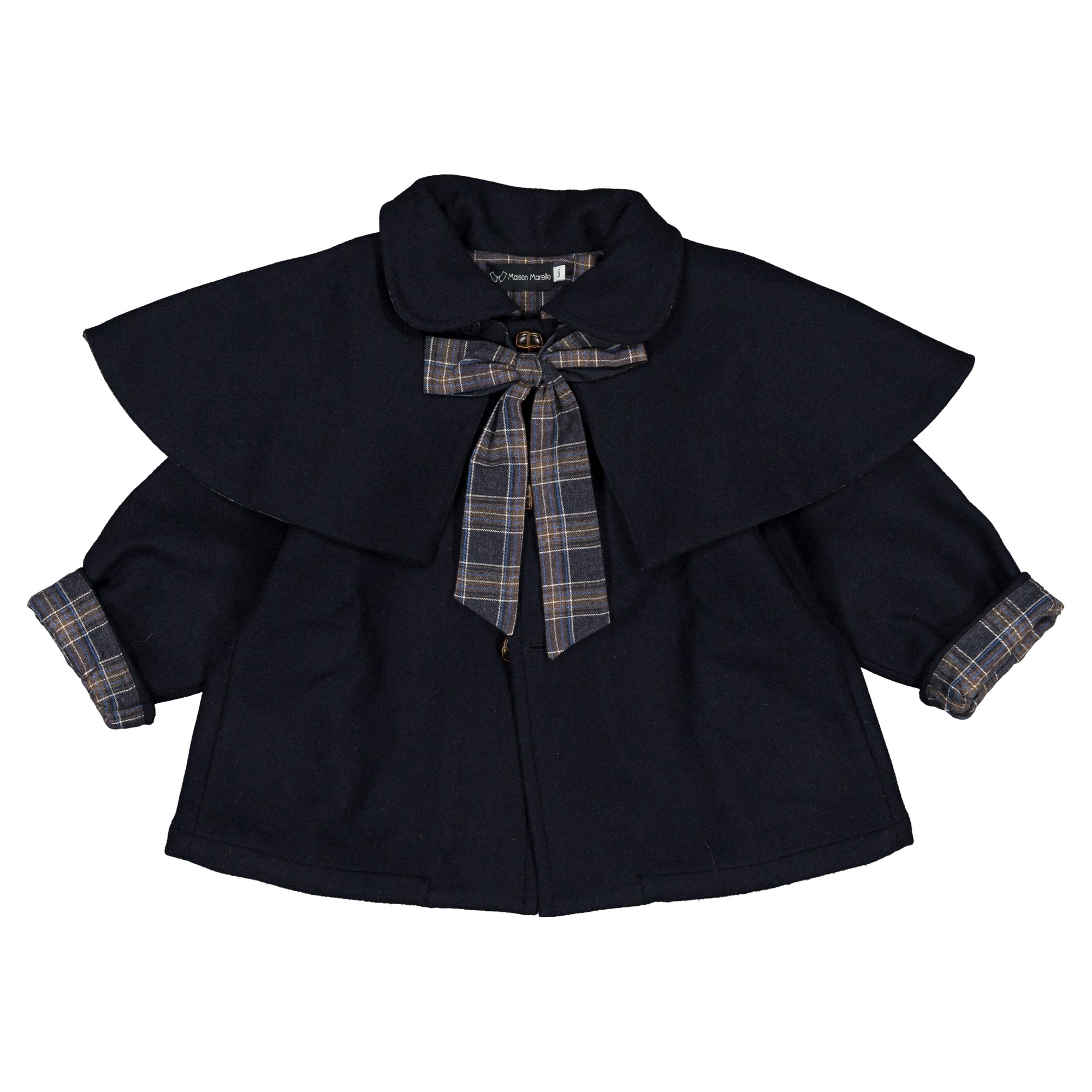 【予約・特典あり】Maison Marelle / jacket DARCY - blue woll / 18m~5Y