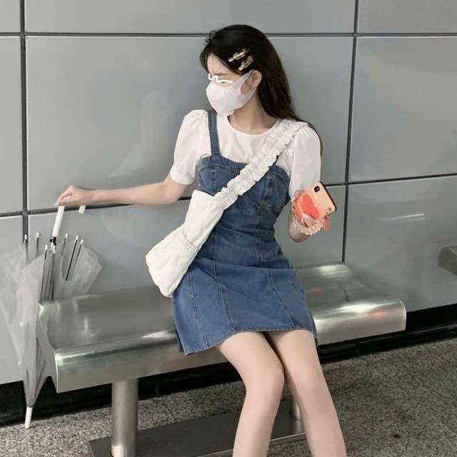 スタイルドレス サマースリーブスリムスカート 大人ガーリー スウィート キュート カジュアル 夏物 スーパーモール33168683255