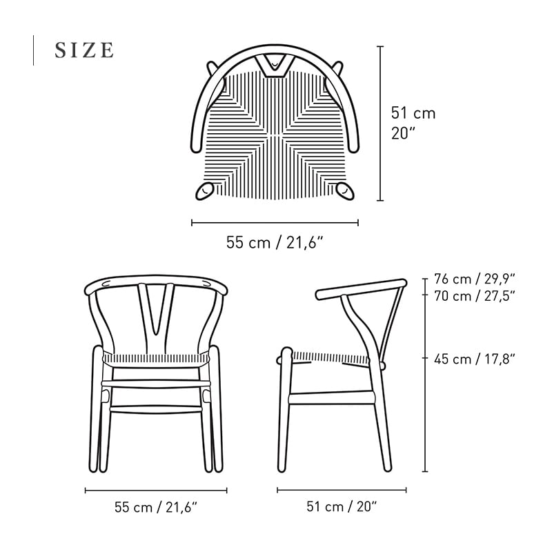 CH24 Yチェア オーク ナチュラル ペーパーコード （ホワイトオイルフィ