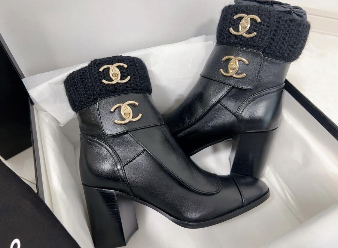 CHANEL シャネル ダブルCC ターンロック ショートブーツ | amsterdam 