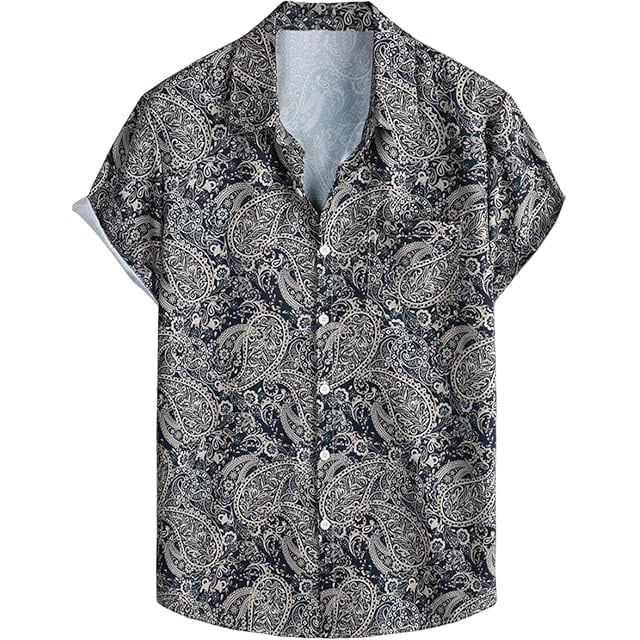 Nigel Cabourn / OPEN COLLAR SHIRT - GUJARAT PRINT (ナイジェル