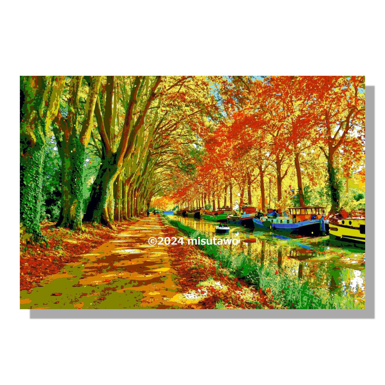 美工社 Four seasons(春夏秋冬) 絵画 ポスター GAM-62464 1個（直送品