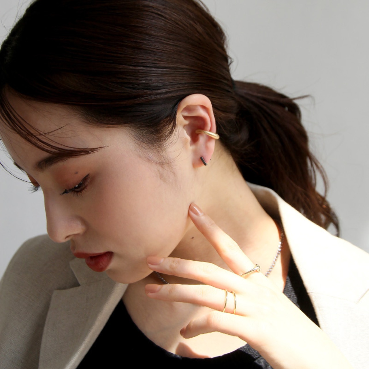 【ネコポス便】　イヤーカフ 2個 セット(0401)