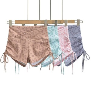 Leopard Curve Side-Tie Shorts【4colors】2687