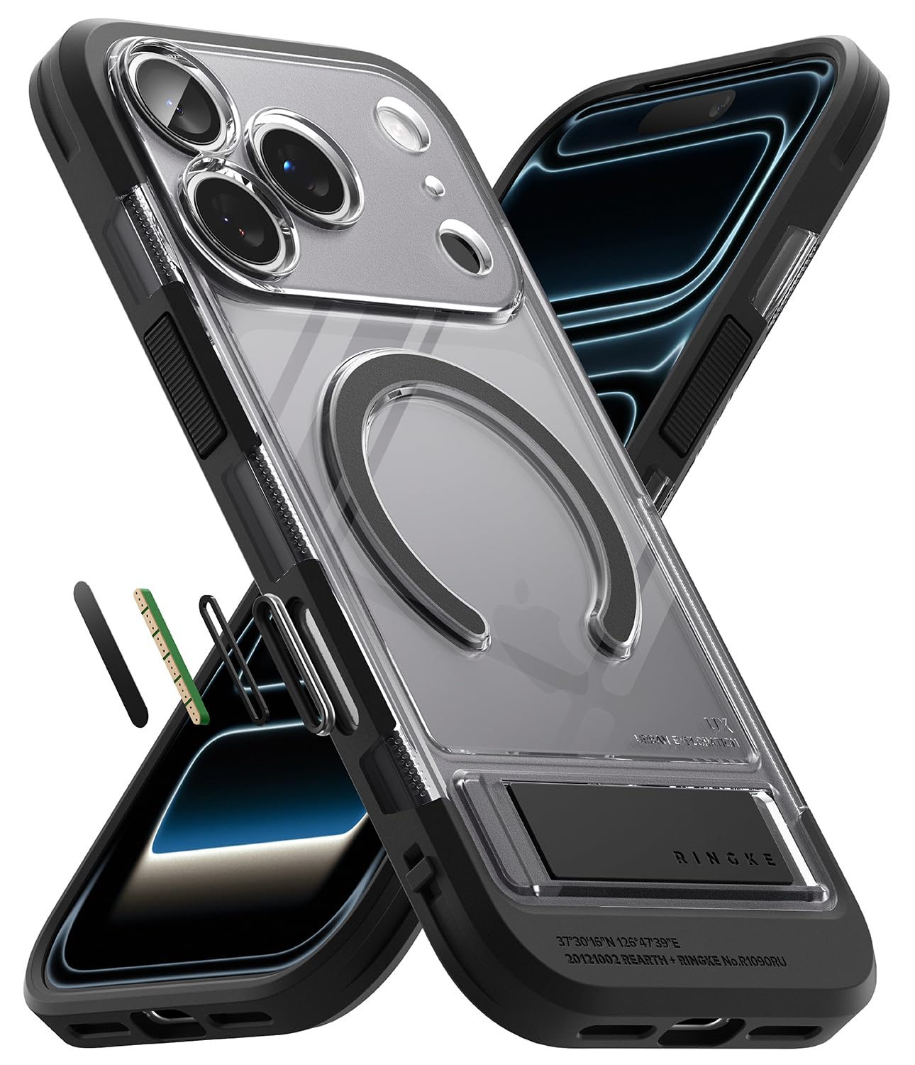 【Ringke】iPhone 18 Pro Max 対応 UX(マグネットスモークブラック)