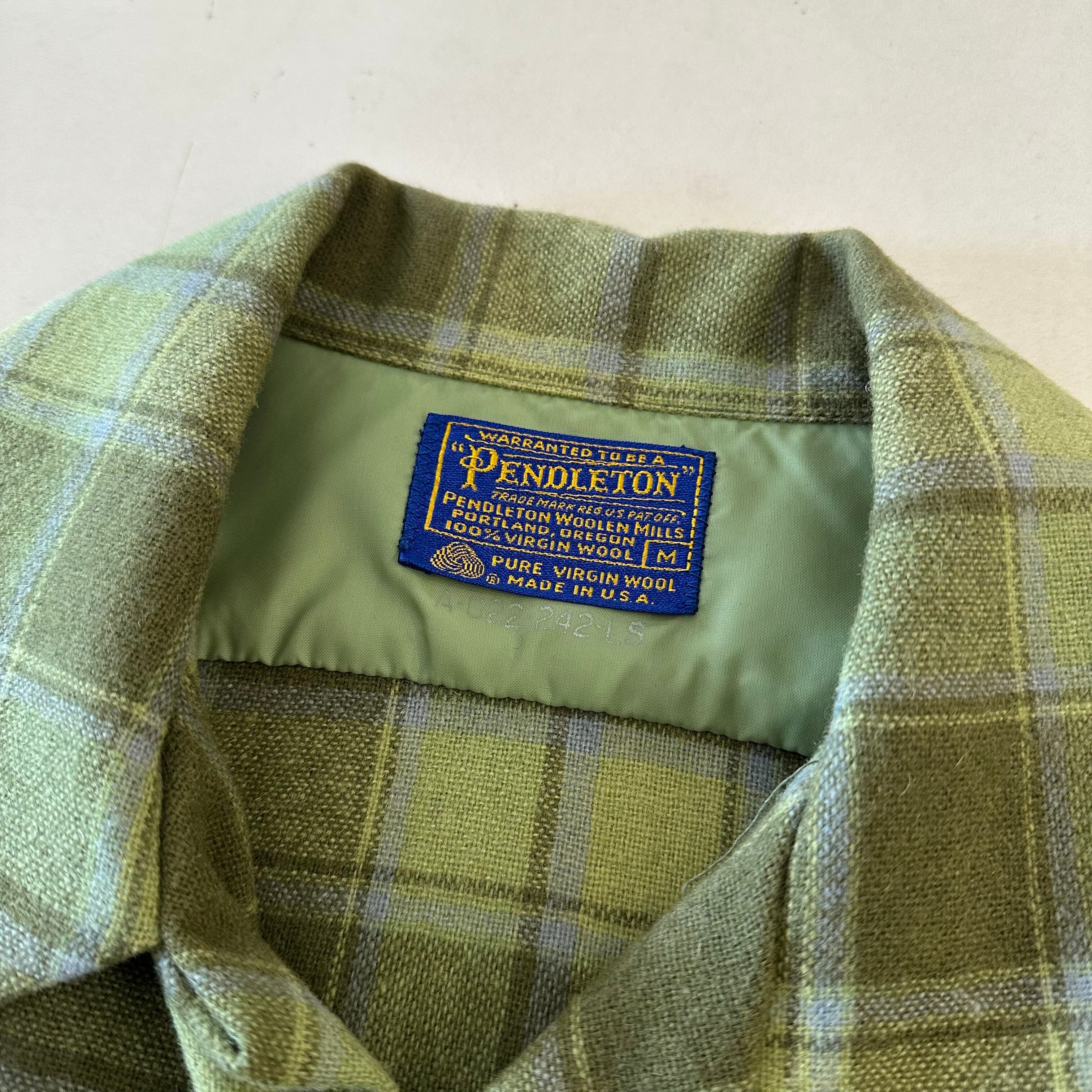 70s PEMDLETON Board Shirt Green | BerBerJin Yuhodo